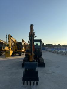 Mini-excavatrice sur chenilles HYUNDAI 60VS d'origine, pompe hydraulique Yanmar, excellent état, cabine propre, consommation de carburant économique, facile à utiliser - Product Image 6