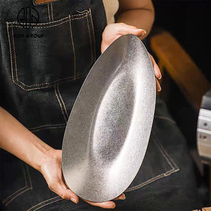 ชุดจานชามสเตนเลสสตีลสีเงินชุดรับประทานอาหารเครื่องใช้บนโต๊ะอาหารสำหรับบ้านโรงแรมร้านอาหารออกแบบได้ตามต้องการ - Product Image 5