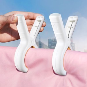 Traceless Drying Clips Large <b>Brown</b> Large Blue Small <b>Brown</b> Small Blue PP Material Windproof For Clothes <b>Socks</b> Quilts Home Use - Product Image 2