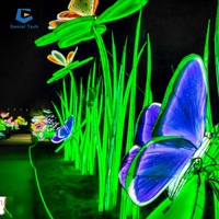 Lanterne chinoise imperméable en soie, festival de lanterne de fleur d'insecte réaliste SG-RT203