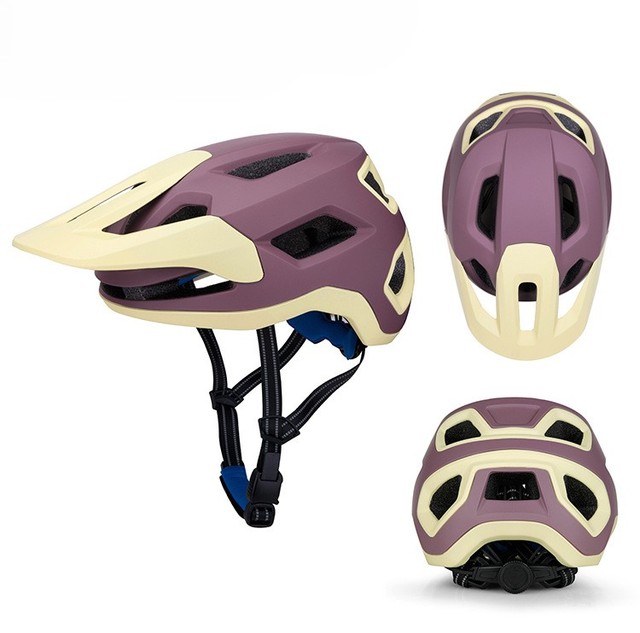 Bicycle Helmet Integrated Large Brim Detachable High Quality PC Shell with EPS Foam Multi-Ventilation for Adults Youth