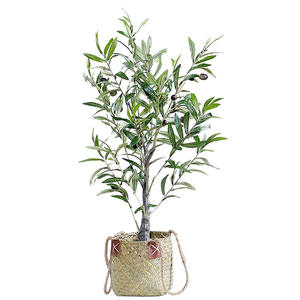 S02317 Vente en gros de plantes artificielles avec pot Arbres artificiels bon marché Arbre en plastique décoratif Arbre artificiel d'olivier à vendre - Product Image 6