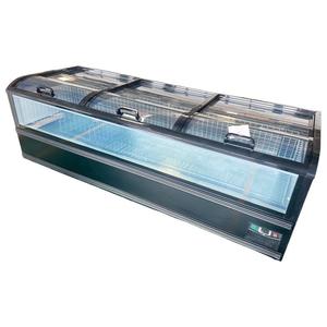 Congelador Modular Combinable Tipo Isla con Ventana de Vidrio de Alta Visibilidad, Equipo de Refrigeración Comercial para Tiendas de Abarrotes - Product Image 1