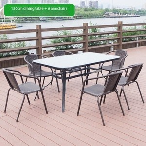 Ensemble <span class=keywords><strong>de</strong></span> meubles <span class=keywords><strong>de</strong></span> <span class=keywords><strong>jardin</strong></span>, ensemble <span class=keywords><strong>de</strong></span> salle à manger <span class=keywords><strong>de</strong></span> patio, chaise et <span class=keywords><strong>table</strong></span> <span class=keywords><strong>en</strong></span> résine plastique pour la maison et les cafés/boutiques, restaurant, <span class=keywords><strong>table</strong></span> <span class=keywords><strong>en</strong></span> rotin - Product Image 1