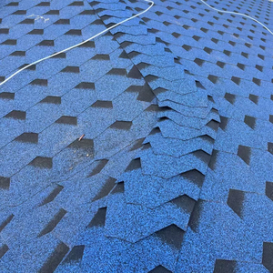Modern Square Fiberglass <strong>Asphalt</strong> Roofing Shingles-Windproof Fireproof Tile <strong>Roof</strong> <strong>Replacements</strong> 5+ Year Warranty for Temples - Product Image 4