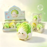 Jouet Squishy en forme de chou, mignon, en forme de légume, jouet anti-stress à remontée lente, jouet de décompression à presser pour enfants et adultes