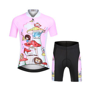 Conjunto de Jersey y Pantalones Cortos de Ciclismo para Niños OEM, Logotipo Personalizado, Traje de Ciclismo para Niños y Niñas, Kit de Verano para Bicicleta de Montaña y Carretera, para 4-12 Años - Product Image 4