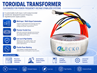 Transformateur d'amplificateur de puissance 110V 220V vers 12V 60-0-60V 45V 50-0-50V, transformateurs toroïdaux abaisseurs/élévateurs pour amplificateurs audio