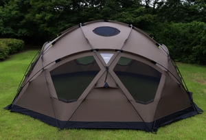 Carpa Domo Geodésica Impermeable de 5.5m para Glamping, Personalizada OEM, para Acampar en Familia, Basecamp, Cuatro Estaciones, Refugio Táctico Resistente - Product Image 2