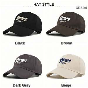 Low Moq Custom Dad Hat Nueva gorra de béisbol bordada personalizada Gorra de béisbol bordada de 6 paneles - Product Image 2