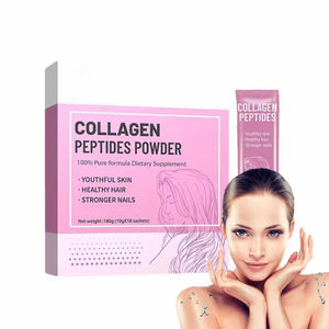 Collagène en poudre de protéines de peptides de collagène de bœuf nourri à l'herbe hydrolysé halal de marque privée, collagène de poisson pour femmes - Product Image 1