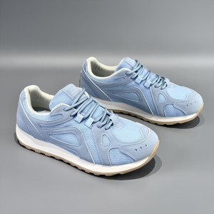 Nuevas Zapatillas Deportivas Azules y Blancas para Hombre, Estilo Urbano, para Correr, con Forro de Malla Suave, Estilo Cancha, a Bajo Precio - Product Image 1