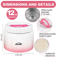 Aohea Thermos en acier inoxydable 304, pot à soupe sous vide, anti-fuite, pour le bureau, l'école