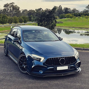 AMP-Z accessoires de haute qualité Kits de carrosserie de style de voiture séparateur de lèvre avant de pare-chocs pour <span class=keywords><strong>Mercedes</strong></span> classe <span class=keywords><strong>a</strong></span> W177 <span class=keywords><strong>2018</strong></span> + - Product Image 5