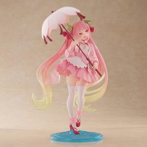 Figura Coleccionable de Anime de PVC, <span class=keywords><strong>Miku</strong></span> <span class=keywords><strong>Sakura</strong></span> con Atuendo de Flor de Cerezo y Paraguas, 100% Oficial, en Caja Original, Venta al Por Mayor - Product Image 4