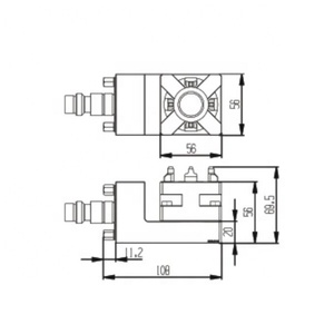 Dây EDM cắt các bộ phận ER-020596 mở rộng nhanh chóng <span class=keywords><strong>Chuck</strong></span> 50 cho wedm Máy HE-W06580 - Product Image 4
