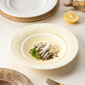 Juego de Platos de Cerámica Artesanal con Esmalte YAYU, Vajilla Beige para Restaurante y Hotel, Fabricante Personalizado - Product Image 2