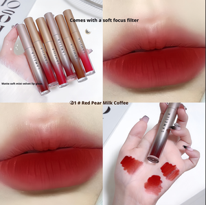 Brillo Labial LAMEILA Soft Focus - Acabado Mate Sedoso y Aterciopelado, Tinte Labial de Larga Duración a Prueba de Agua, Fórmula Mineral Hidratante, Para Todas las Tendencias de <span class=keywords><strong>Moda</strong></span> - Product Image 2