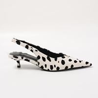 Chaussures décontractées pour femmes Ansu, élégantes et sexy, à bout pointu, à talon aiguille, en cuir véritable, respirantes pour l'extérieur