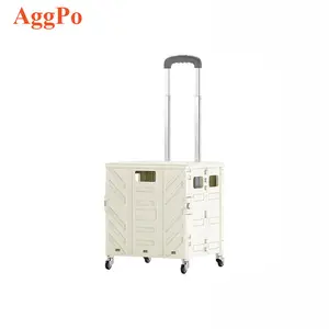 Small Pull Cart Portable Folding Shopping Cart PicnicHome Trolley Cart Pulls Goods to Pick Up Express