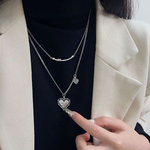 S925 Silver Heart Necklace Women's 925 Silver Love Pendant Everyday Wear Fine Chain Jewelry - Product Image 5
