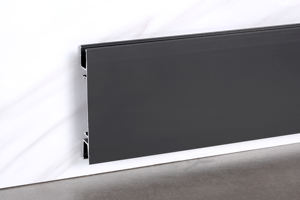 Fornitura diretta Jiangsu moderno 5cm battiscopa a LED opaca in lega di magnesio luce striscia di vetro accessori <span class=keywords><strong>per</strong></span> <span class=keywords><strong>piastrelle</strong></span> - Product Image 3