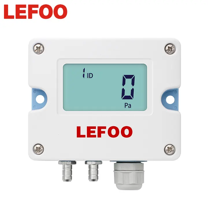 LEFOO LCD 디지털 디스플레이 아날로그 RS485 출력 압력 전송기 낮은 차압 센서