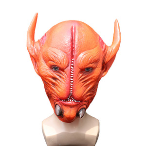 Máscara de cabeza de toro, accesorio de látex para la cabeza de animales, talla única, accesorios para fiestas de Halloween y cosplay - Product Image 5