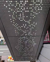 Atemberaubende Aufzug-Perforationsplatten mit Hintergrundbeleuchtung und Hohldesign für Luxus-Einkaufszentren, Rolltreppen-Dekoration, Aluminium-Perforationsplatte