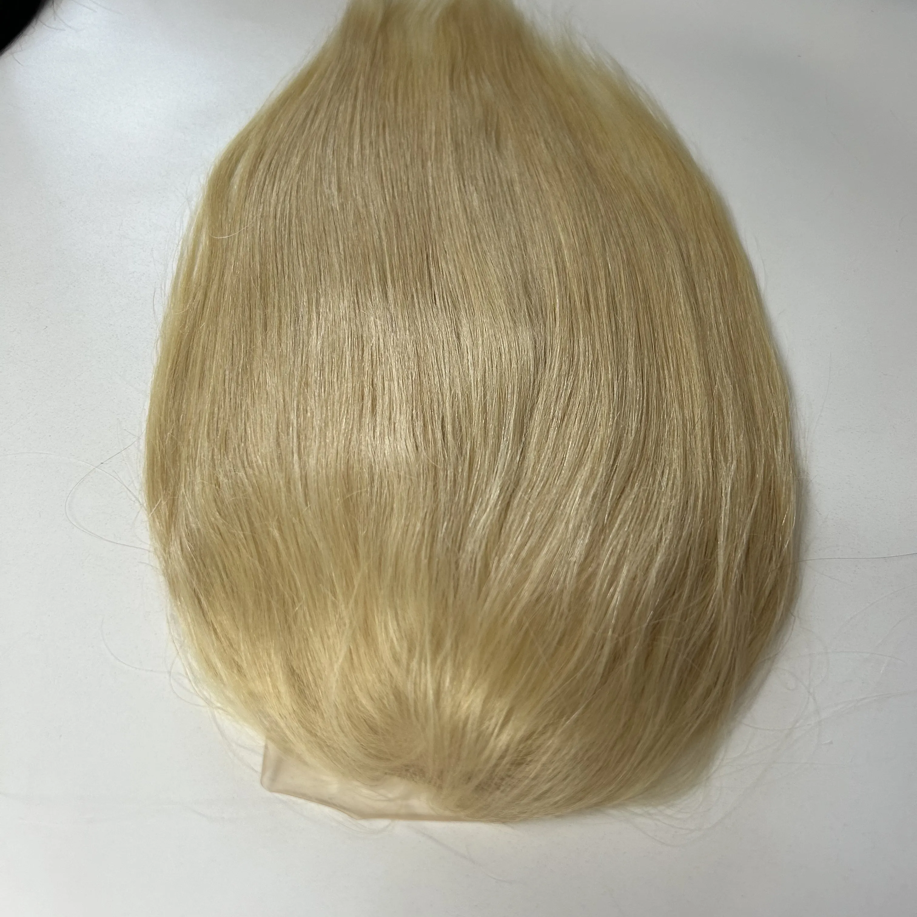 カスタマイズされた60 # オンブルカラーの女性の人間の髪のトッパー製造女性のためのシルクトップのカツラを販売カスタマイズされた写真ショー