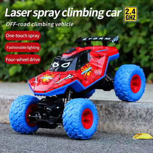 EPT Camioneta Monstruo RC 4WD a Escala 1:16, 2.4GHz, Todoterreno, con Rociador <span class=keywords><strong>de</strong></span> Agua y Luces LED, para Niños <span class=keywords><strong>de</strong></span> 6 Años en Adelante - Product Image 3