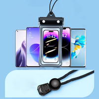 Sac étanche universel pour téléphone portable, housse de protection flottante transparente en PVC pour natation sous-marine