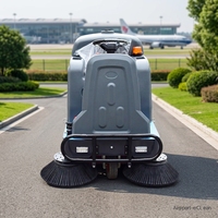 Nouvelle balayeuse et autolaveuse industrielle électrique automatique avec double brosse et brosse latérale
