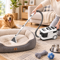 Machine de nettoyage des taches portable approuvée BSCI ECM pour canapé, tapis, tissus d'ameublement, nettoyage en profondeur des taches d'animaux et des déversements sur matelas, aspirateur
