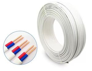 悦华 BVVB 2芯<span class=keywords><strong>3</strong></span>芯白色护套扁平电缆1.5mm/2mm/4mm/6mm无氧铜实心导体PVC绝缘线 - Product Image 1