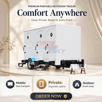 Toilettes mobiles de luxe pour événements publics, WC VIP portables à vendre