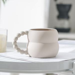 <span class=keywords><strong>M</strong></span> personalizado azul Simple escandinavo grasa Taza de cerámica con mango de burbuja creativa para el hogar taza de agua Oficina tazas de café - Product Image 5