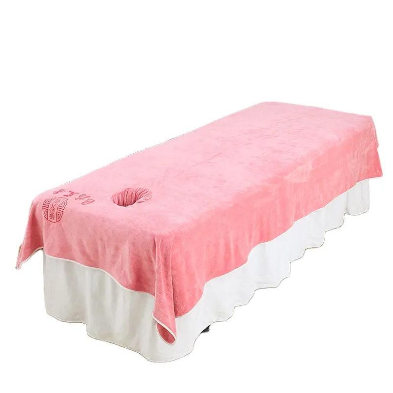 Beauty salon Microfiber bed towel with hole bath towel Massage massage sheets absorbent soft large towel