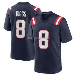 Jersey de Fútbol Americano Bordado al por Mayor de los New England Patriots, Color Azul Marino # 10 Drake Maye # 0 Gonzalez # Uniforme de Fútbol Americano de <span class=keywords><strong>Tom</strong></span> Brady Número 12 - Product Image 6