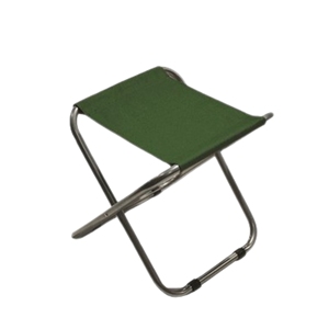 Sgabello in Acciaio Verde Stile Pescatore 36x39x38 cm per Arredamento da Campeggio - Product Image 1