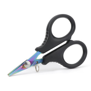 Cortador de línea de pesca, tijeras pequeñas dentadas en forma de V de acero inoxidable para uso en exteriores - Product Image 1