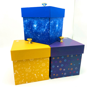 Scatola Regalo Esplosiva Blu Stile <span class=keywords><strong>Ins</strong></span> Hot per Compleanno, Sorpresa, Foto, Cosmetici, Torta, Cubo Esplosivo, Scatola Regalo a Farfalla - Product Image 6