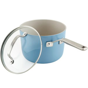 Juego de Ollas de Cocina Antiadherentes de 9 Piezas, de Aleación de Aluminio Moderno, con Tapas de Vidrio y Asas de Acero Inoxidable, Aptas para Lavavajillas y Horno, para Cocina de Gas - Product Image 4