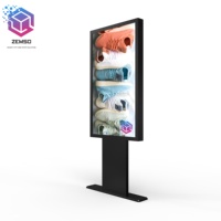 Kiosque Digital professionnel de 55 pouces, écran interactif tout-en-un, résolution LCD, 4K, pour pied au sol