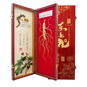 Premium Bütün Kurutulmuş <span class=keywords><strong>Ginseng</strong></span> Kökü 10g, 40cm Ahşap Hediye Kutusunda, Changbai Dağı Bitkisel Hammaddesi OEM - Product Image 1