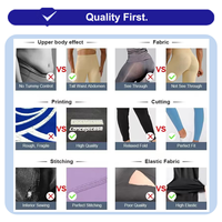 Shorts de yoga et fitness écologiques personnalisés grande taille, réversibles, à séchage rapide, avec motif à pois contrastant et soutien-gorge intégré