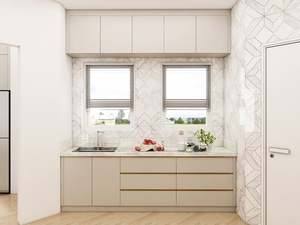 Proveedor de Gabinetes de Cocina Baratos Personalizados, Paneles de Madera para Puertas de Cocina, Gabinetes de Cocina Pequeños Blancos - Product Image 2