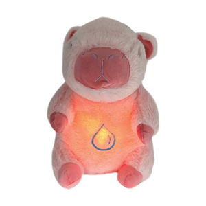 Peluş Oyuncak Işıklı Sesli Nefes Alan Ayı Kapibara Peluş Bebek Nefes Alan Doldurulmuş Hayvan Kapibara Bebek Uyku Bebek - Product Image 2
