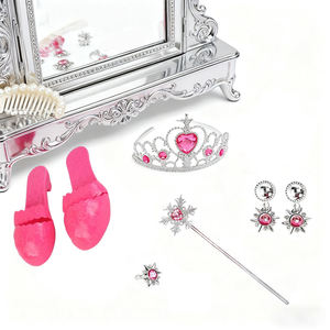 Set de Juguetes de Disfraces de Princesa, Tacones, Corona, Tiara, Anillo, Pendientes, Varita Mágica, Disfraz de Juego de Roles, Regalo para Niñas - Product Image 3