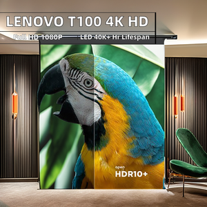 Lenovo Toàn Cầu T100 1080P Full HD Chiếu Max 4K <span class=keywords><strong>LED</strong></span> 1000 ANSI <span class=keywords><strong>Lumens</strong></span> 10W Bt Loa Tự Động Lấy Nét LCD 3D Rạp Hát Tại Nhà Máy Chiếu - Product Image 5